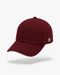 Merlot Dad Hat in burgundy, front view
